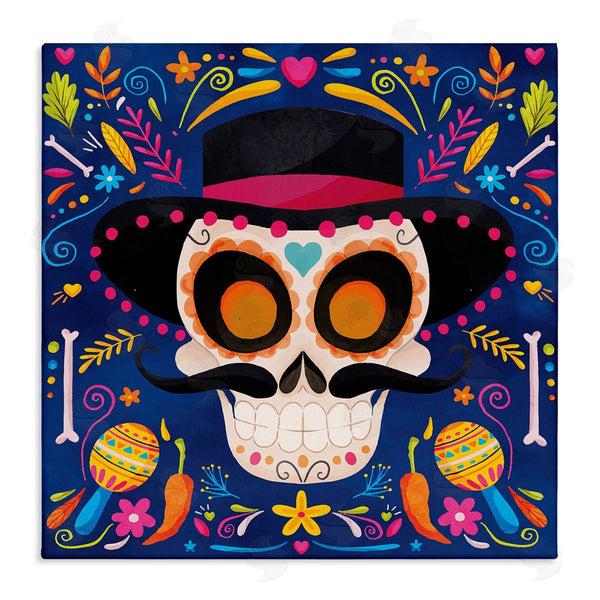 stupell industries Nicole DeCamp | Day Of Dead Patterned Skull Wall Art