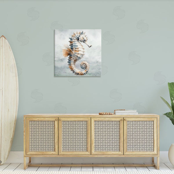 Stupell Industries Nicole DeCamp | Detailed Ocean Seahorse Wall Art