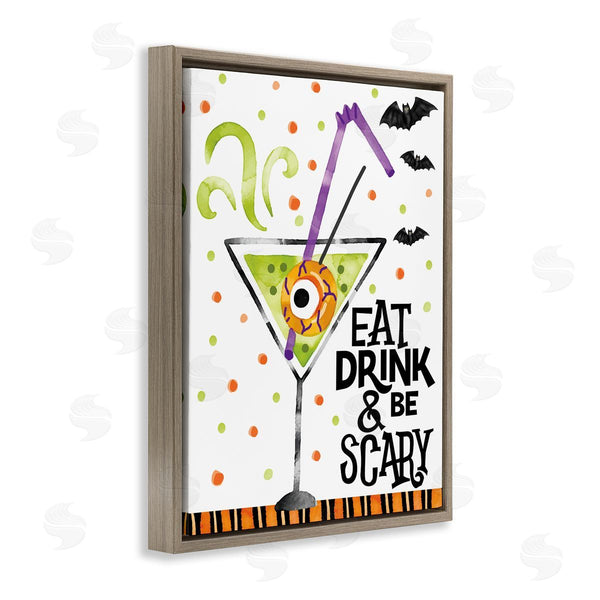 Stupell Industries Nicole DeCamp | Eat Drink & Be Scary Halloween Wall Art