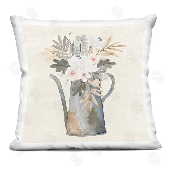 stupell industries Nicole DeCamp | Floral Watering Can Gardening Printed Throw Pillow