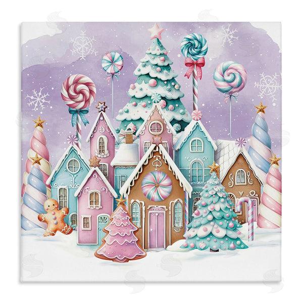 stupell industries Nicole DeCamp | Gingerbread Candy Town
