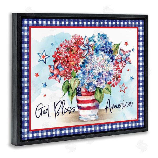 Stupell Industries Nicole DeCamp | God Bless America Bouquet Wall Art