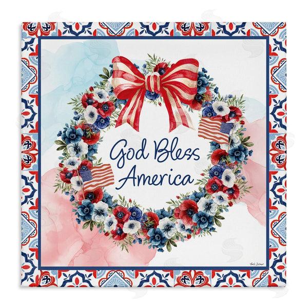 stupell industries Nicole DeCamp | God Bless America Wreath Wall Art