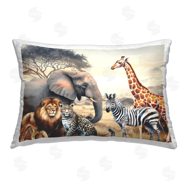 stupell industries Nicole DeCamp | Grouped Jungle Animals