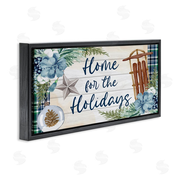 Stupell Industries Nicole DeCamp | Home For The Holidays Tartan Wall Art