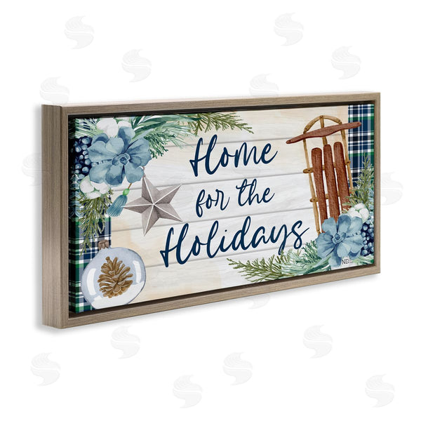 Stupell Industries Nicole DeCamp | Home For The Holidays Tartan Wall Art