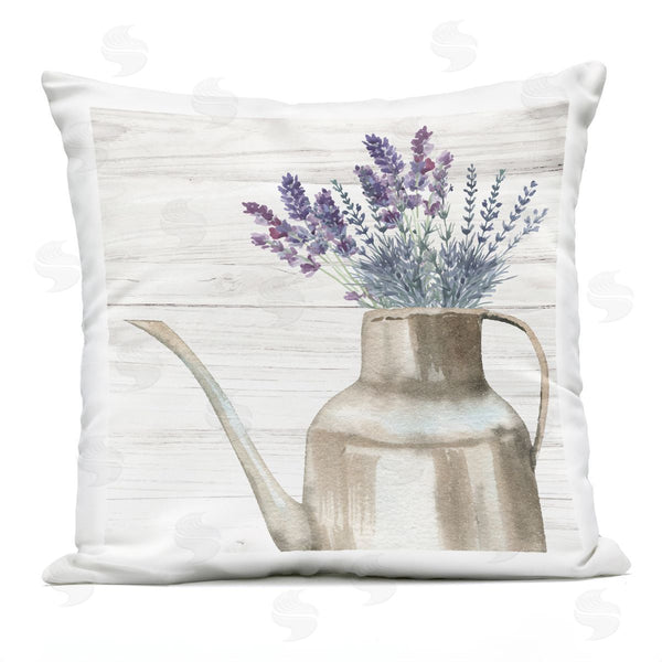 Stupell Industries Nicole DeCamp | Lavender Herbs Country Vase Printed Throw Pillow