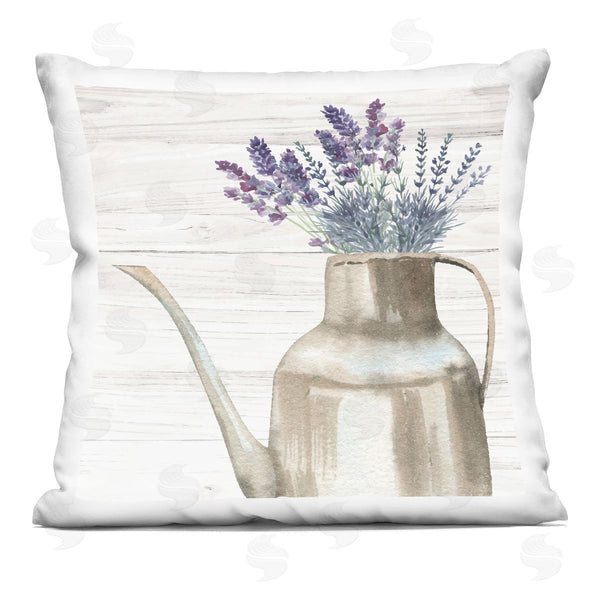 stupell industries Nicole DeCamp | Lavender Herbs Country Vase Printed Throw Pillow