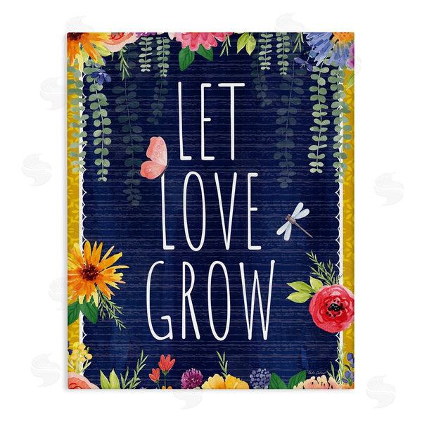 stupell industries Nicole DeCamp | Let Love Grow Floral Border