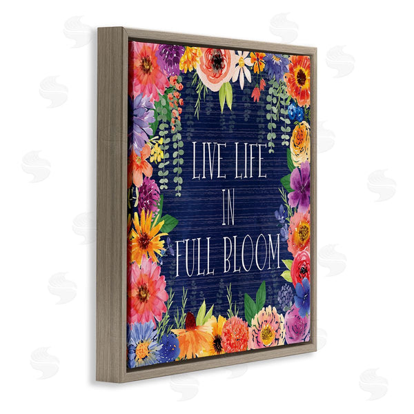 Stupell Industries Nicole DeCamp | Live Life In Full Bloom Wall Art