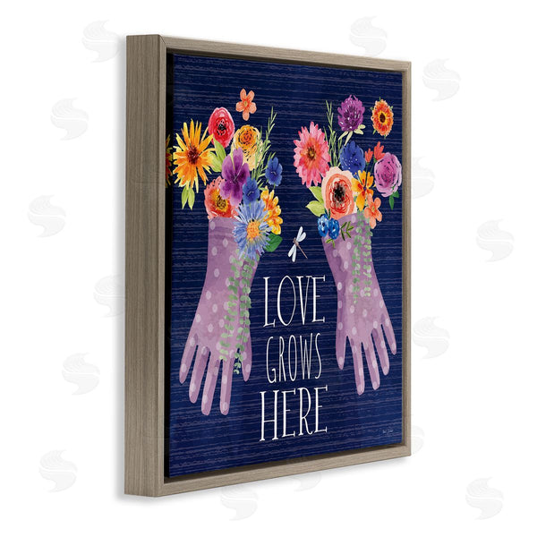 Stupell Industries Nicole DeCamp | Love Grows Here Gardening Gloves