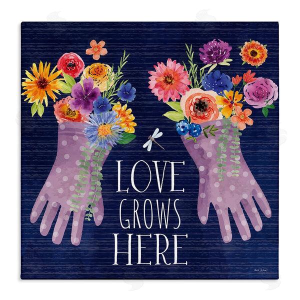 stupell industries Nicole DeCamp | Love Grows Here Gardening Gloves