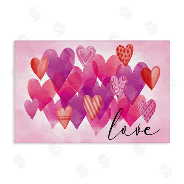 stupell industries Nicole DeCamp | Love with Layered Hearts Wall Art