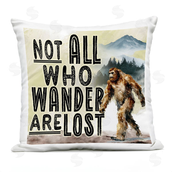 Stupell Industries Nicole DeCamp | Not All Who Wander Phrase Printed Throw Pillow