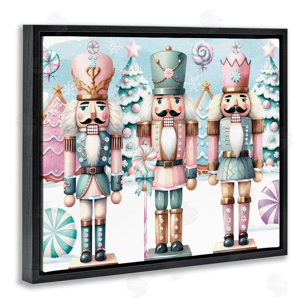 Stupell Industries Nicole DeCamp | Pastel Nutcracker Trio