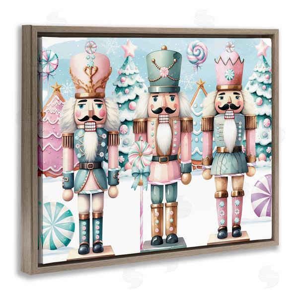 Stupell Industries Nicole DeCamp | Pastel Nutcracker Trio
