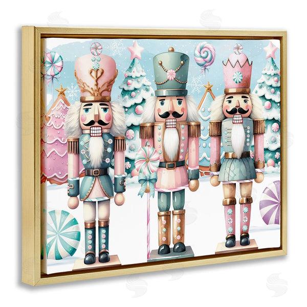Stupell Industries Nicole DeCamp | Pastel Nutcracker Trio