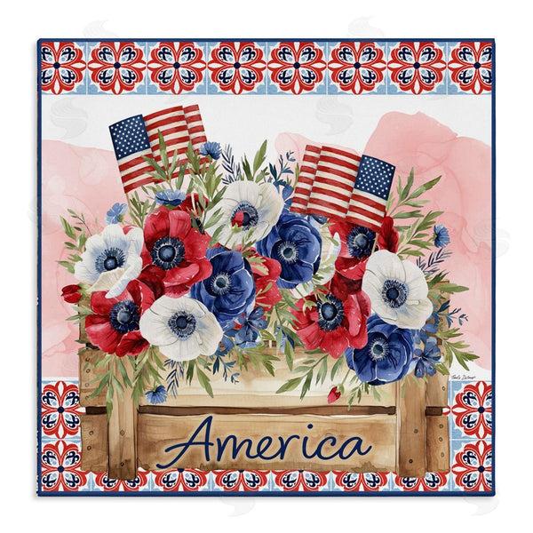 stupell industries Nicole DeCamp | Patriotic Poppies Bouquet Wall Art