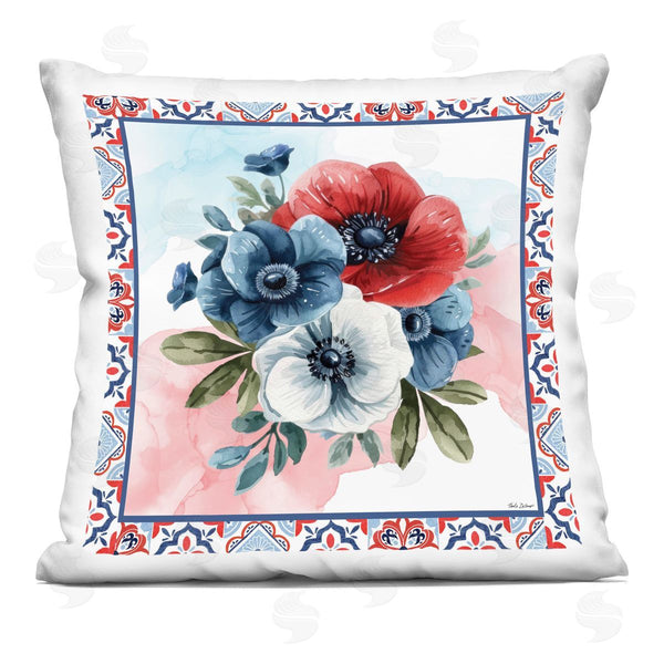 stupell industries Nicole DeCamp | Patriotic Poppies Bundle Printed Throw Pillow