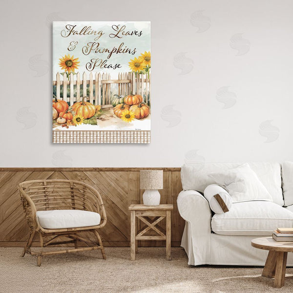 Stupell Industries Nicole DeCamp | Pumpkins Please Sentiment