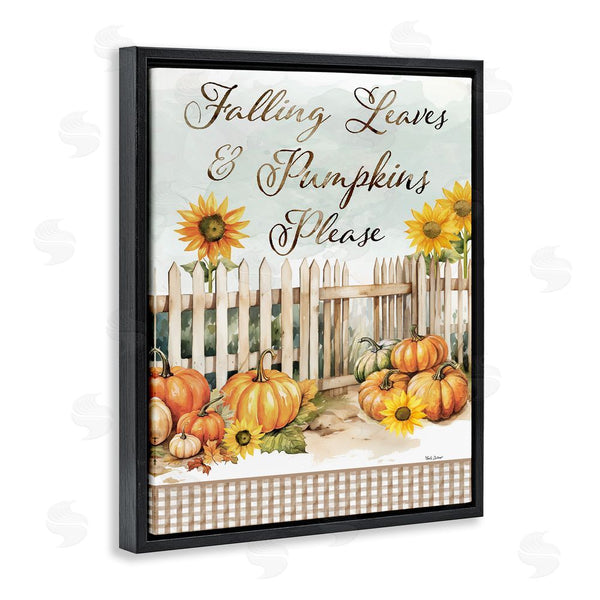Stupell Industries Nicole DeCamp | Pumpkins Please Sentiment
