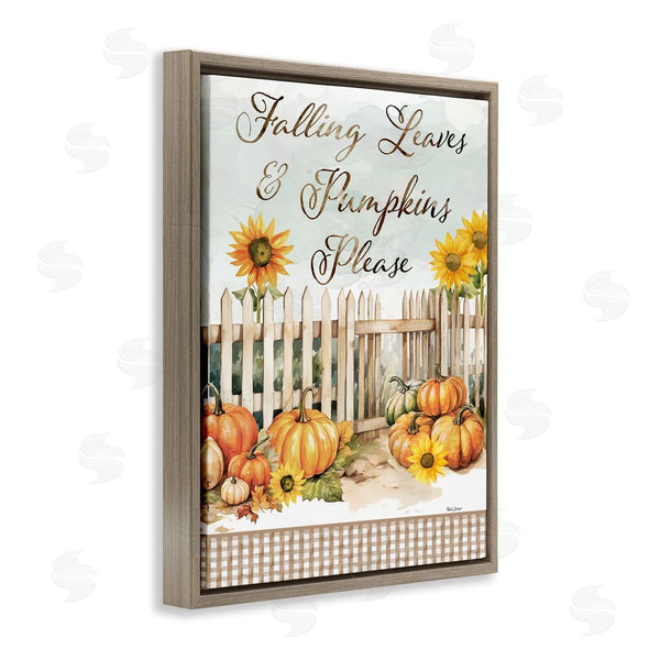 Stupell Industries Nicole DeCamp | Pumpkins Please Sentiment