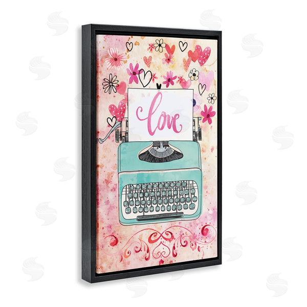 Stupell Industries Nicole DeCamp | Romantic Love Typewriter