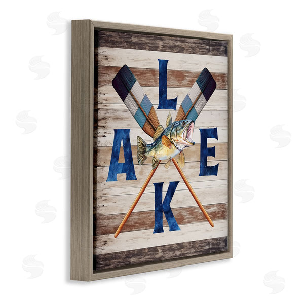 Stupell Industries Nicole DeCamp | Rustic Lake Boat Oars