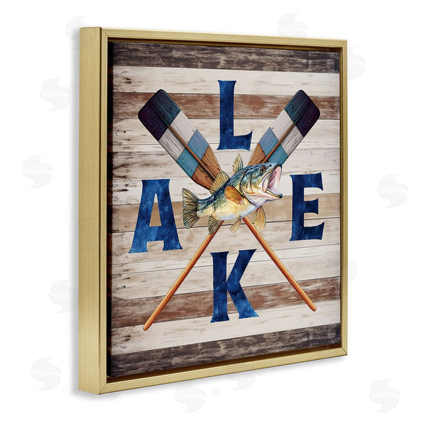 Stupell Industries Nicole DeCamp | Rustic Lake Boat Oars