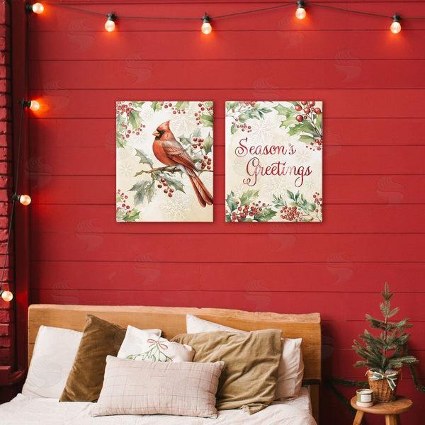 Stupell Industries Nicole DeCamp | Season's Greetings And Cardinal