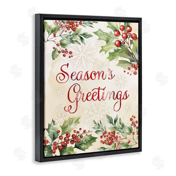 Stupell Industries Nicole DeCamp | Season's Greetings Holly Berries