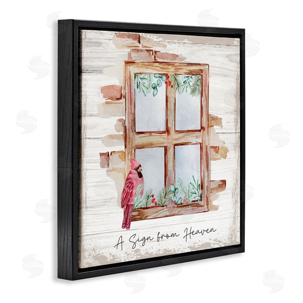 Stupell Industries Nicole DeCamp | Sign From Heaven Perched Cardinal Wall Art
