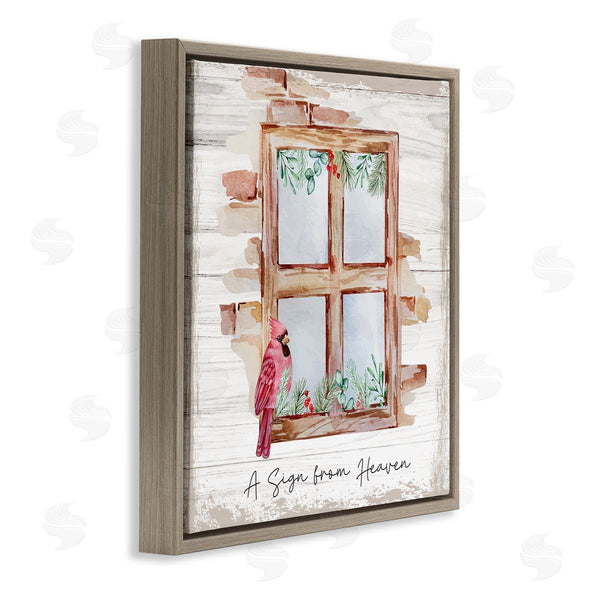 Stupell Industries Nicole DeCamp | Sign From Heaven Perched Cardinal Wall Art