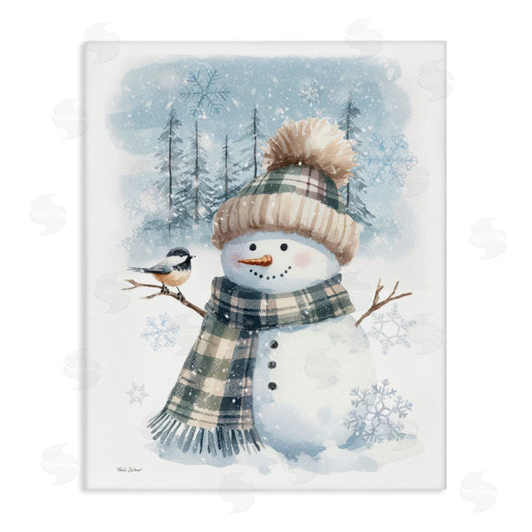 stupell industries Nicole DeCamp | Snowman in Winter Scene Wall Art