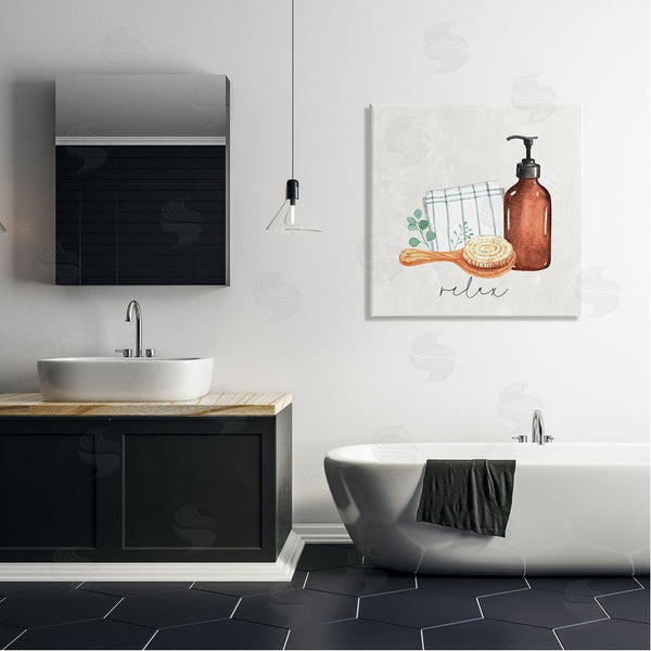 Stupell Industries Nicole DeCamp | Spa Bath Relax Calligraphy Wall Art