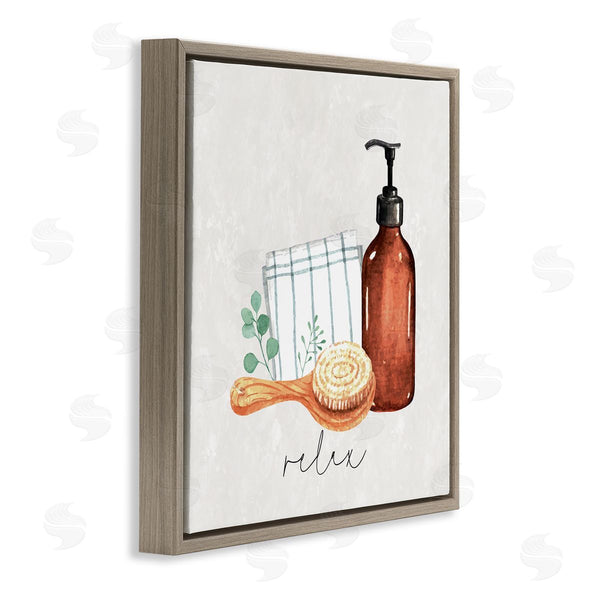 Stupell Industries Nicole DeCamp | Spa Bath Relax Calligraphy Wall Art