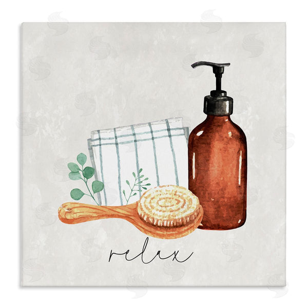 stupell industries Nicole DeCamp | Spa Bath Relax Calligraphy Wall Art