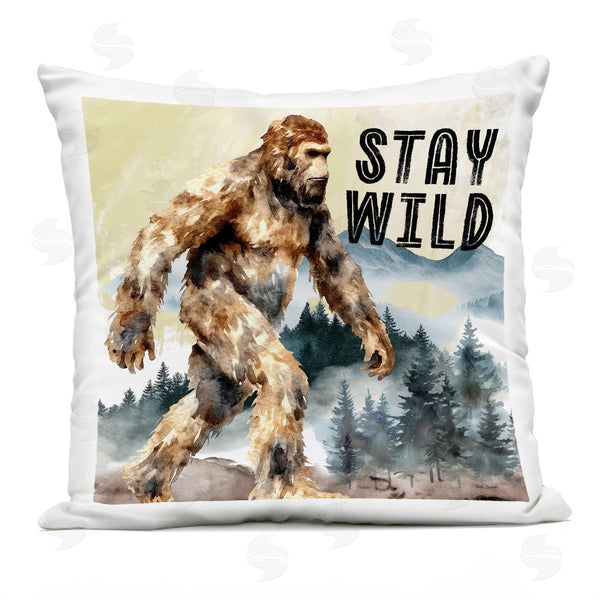 Stupell Industries Nicole DeCamp | Stay Wild With Mythical Monster Printed Throw Pillow