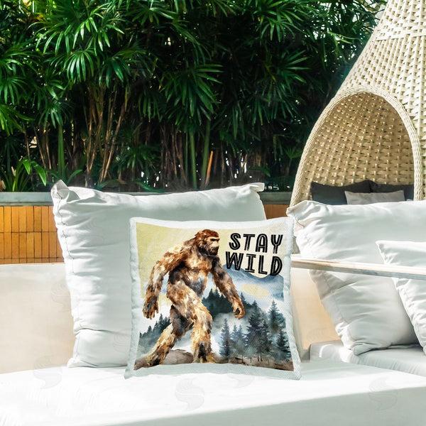 Stupell Industries Nicole DeCamp | Stay Wild With Mythical Monster Printed Throw Pillow