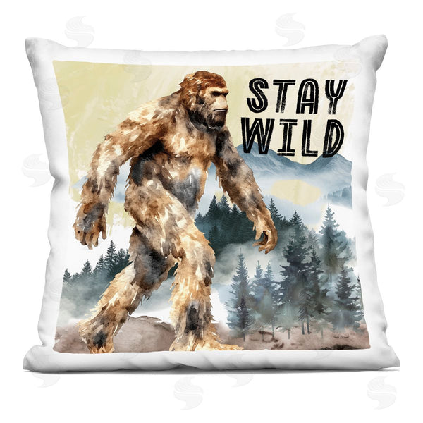 stupell industries Nicole DeCamp | Stay Wild with Mythical Monster Printed Throw Pillow