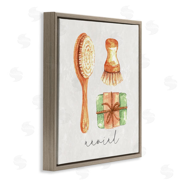 Stupell Industries Nicole DeCamp | Unwind Phrase Bath Spa Wall Art