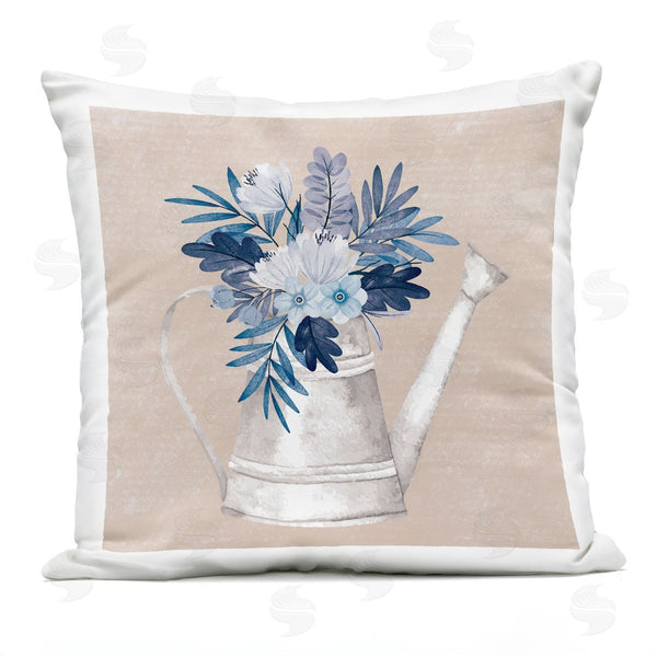 Stupell Industries Nicole DeCamp | Watering Can Rustic Bouquet Printed Throw Pillow