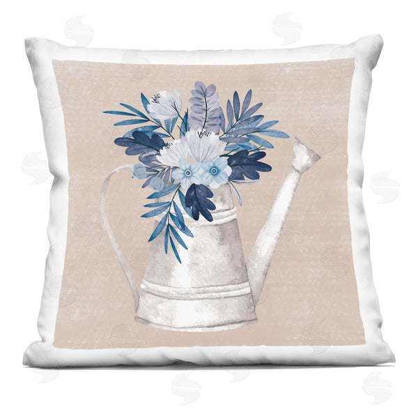 stupell industries Nicole DeCamp | Watering Can Rustic Bouquet Printed Throw Pillow
