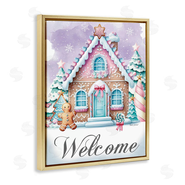 Stupell Industries Nicole DeCamp | Welcome Gingerbread House