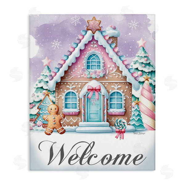 stupell industries Nicole DeCamp | Welcome Gingerbread House