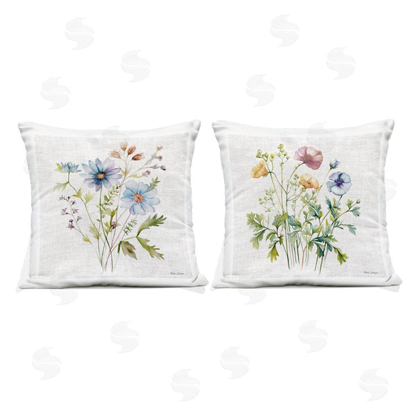 Stupell Industries Nicole DeCamp | Wild Flower Botanical Bundles Printed Throw Pillow Set
