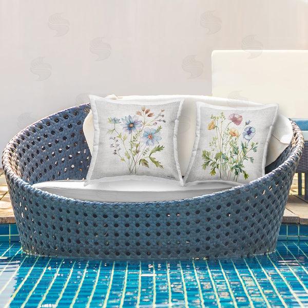 Stupell Industries Nicole DeCamp | Wild Flower Botanical Bundles Printed Throw Pillow Set