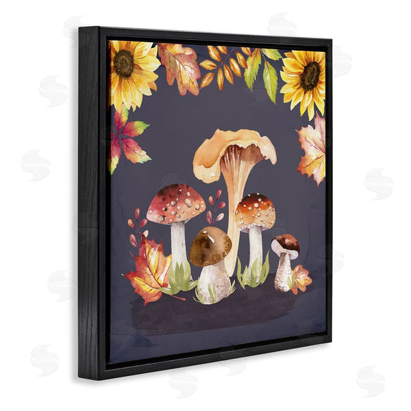 Stupell Industries Nicole DeCamp | Woodland Mushrooms Autumnal Foliage Wall Art