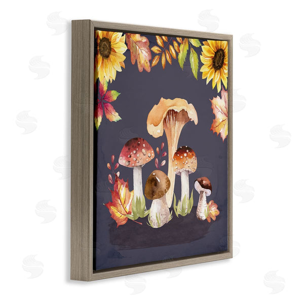 Stupell Industries Nicole DeCamp | Woodland Mushrooms Autumnal Foliage Wall Art