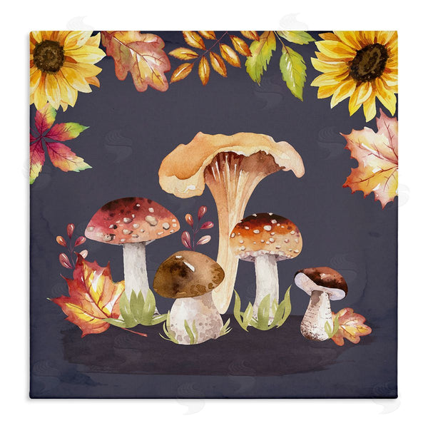 stupell industries Nicole DeCamp | Woodland Mushrooms Autumnal Foliage Wall Art